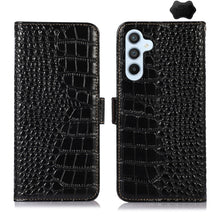Load image into Gallery viewer, Crocodile Top Layer Cowhide Leather Phone Case, For Samsung Galaxy Xcover 7, For Samsung Galaxy M54 5G, For Samsung Galaxy A35 5G, For Samsung Galaxy M34 5G, For Samsung Galaxy S24 Ultra, For Samsung Galaxy A55 5G, For Samsung Galaxy S24+              ...