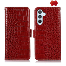 Load image into Gallery viewer, Crocodile Top Layer Cowhide Leather Phone Case, For Samsung Galaxy Xcover 7, For Samsung Galaxy M54 5G, For Samsung Galaxy A35 5G, For Samsung Galaxy M34 5G, For Samsung Galaxy S24 Ultra, For Samsung Galaxy A55 5G, For Samsung Galaxy S24+              ...