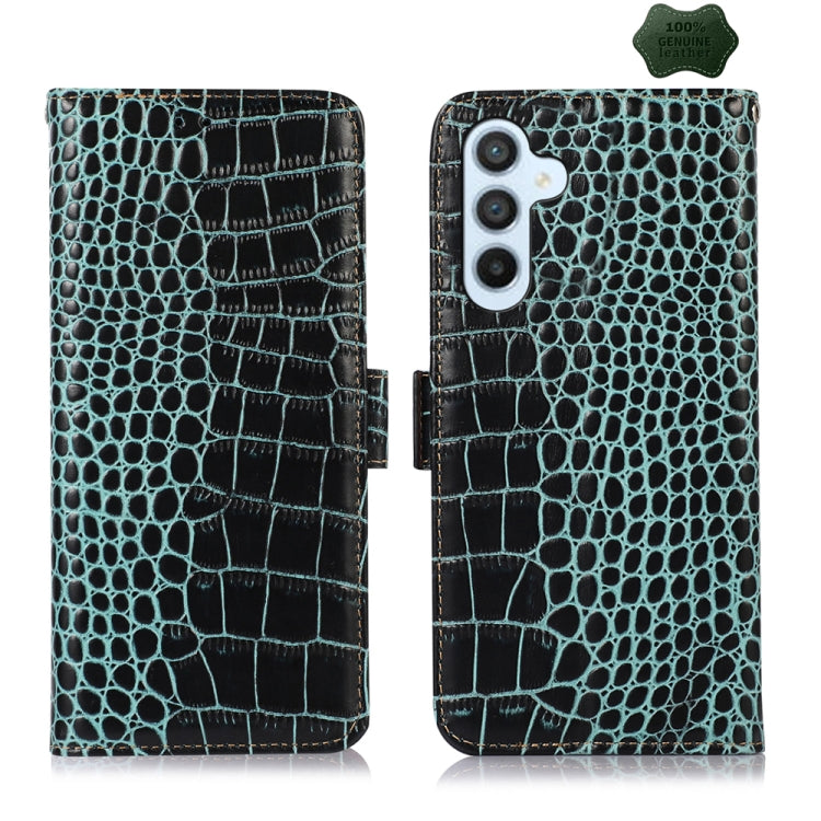 Crocodile Top Layer Cowhide Leather Phone Case