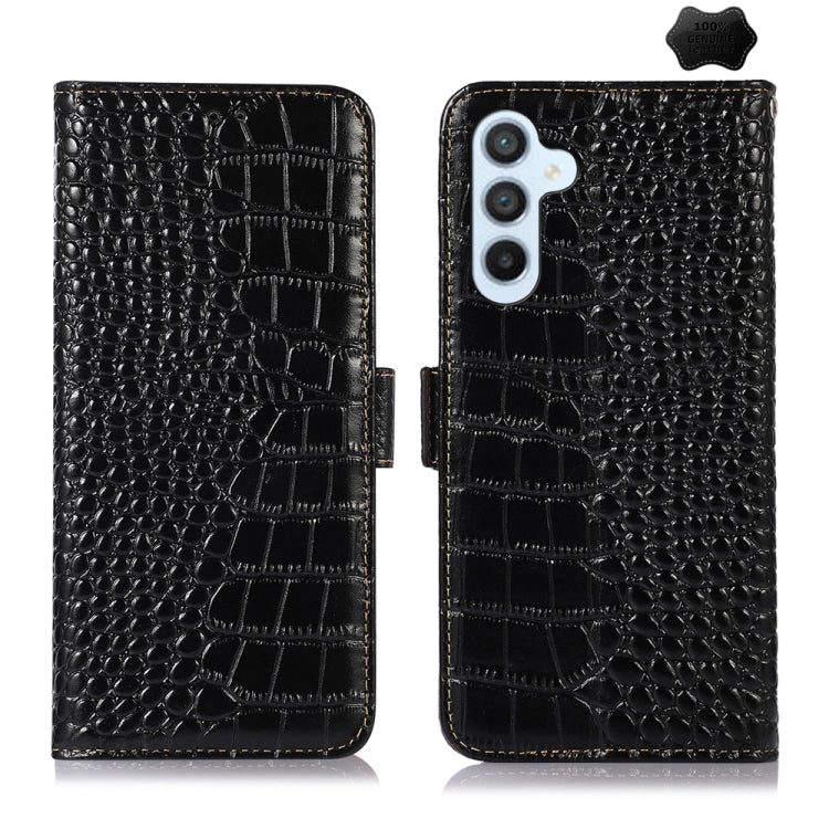 Crocodile Top Layer Cowhide Leather Phone Case