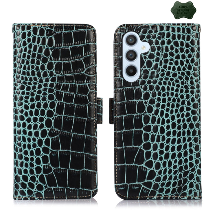 Crocodile Top Layer Cowhide Leather Phone Case