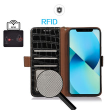 Load image into Gallery viewer, Crocodile Top Layer Cowhide Leather Phone Case, For Samsung Galaxy S24 Ultra, For Samsung Galaxy A55 5G, For Samsung Galaxy Xcover 7, For Samsung Galaxy M54 5G, For Samsung Galaxy A35 5G, For Samsung Galaxy M34 5G, For Samsung Galaxy S24+              ...