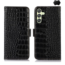 Load image into Gallery viewer, Crocodile Top Layer Cowhide Leather Phone Case
