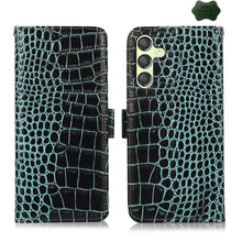 Load image into Gallery viewer, Crocodile Top Layer Cowhide Leather Phone Case
