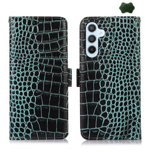 Load image into Gallery viewer, Crocodile Top Layer Cowhide Leather Phone Case, For Samsung Galaxy Xcover 7, For Samsung Galaxy M54 5G, For Samsung Galaxy A35 5G, For Samsung Galaxy M34 5G, For Samsung Galaxy S24 Ultra, For Samsung Galaxy A55 5G, For Samsung Galaxy S24+              ...