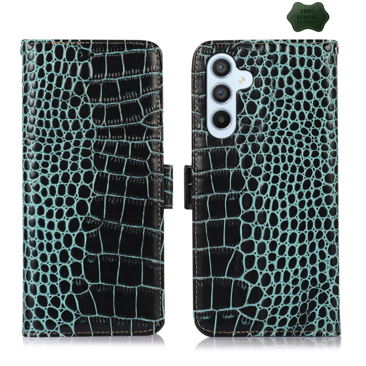Crocodile Top Layer Cowhide Leather Phone Case