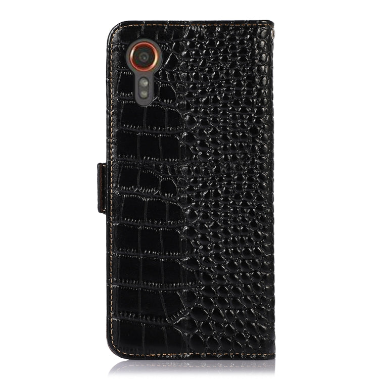 Crocodile Top Layer Cowhide Leather Phone Case, For Samsung Galaxy Xcover 7, For Samsung Galaxy M54 5G, For Samsung Galaxy A35 5G, For Samsung Galaxy M34 5G, For Samsung Galaxy S24 Ultra, For Samsung Galaxy A55 5G, For Samsung Galaxy S24+              ...