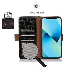 Load image into Gallery viewer, Crocodile Top Layer Cowhide Leather Phone Case, For Samsung Galaxy Xcover 7, For Samsung Galaxy M54 5G, For Samsung Galaxy A35 5G, For Samsung Galaxy M34 5G, For Samsung Galaxy S24 Ultra, For Samsung Galaxy A55 5G, For Samsung Galaxy S24+              ...