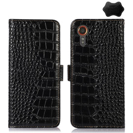 Crocodile Top Layer Cowhide Leather Phone Case, For Samsung Galaxy Xcover 7, For Samsung Galaxy M54 5G, For Samsung Galaxy A35 5G, For Samsung Galaxy M34 5G, For Samsung Galaxy S24 Ultra, For Samsung Galaxy A55 5G, For Samsung Galaxy S24+              ...