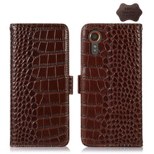 Load image into Gallery viewer, Crocodile Top Layer Cowhide Leather Phone Case