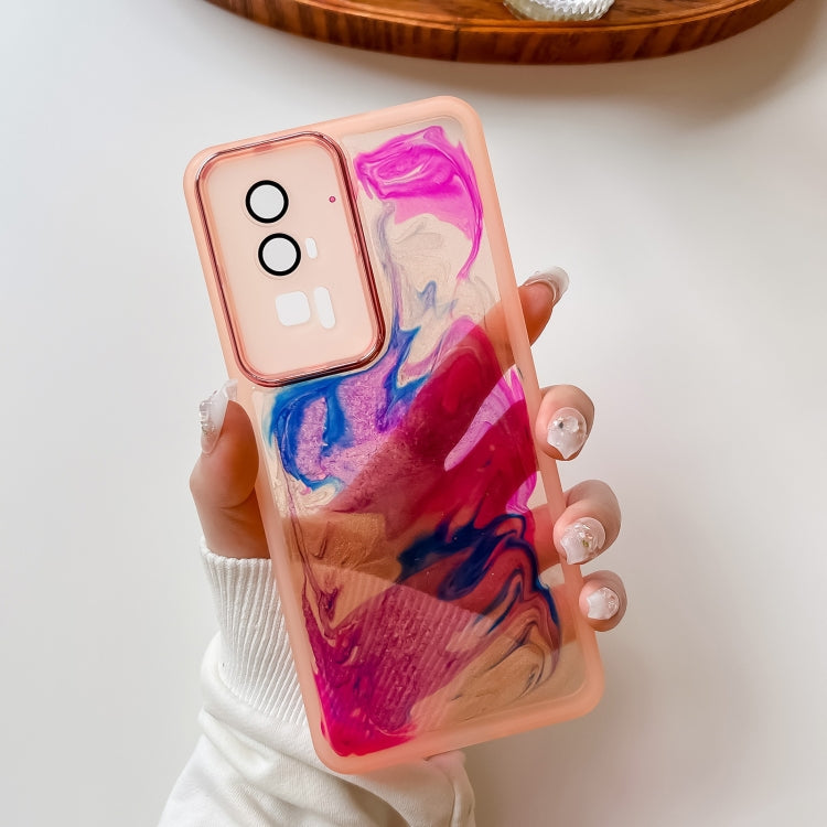 Oil Painting Electroplating TPU Phone Case, For Xiaomi Redmi K60, For Xiaomi Redmi K50, For Xiaomi Redmi K50 Ultra, For Xiaomi Redmi K40, For Xiaomi Redmi K40 Pro, For Xiaomi Redmi K40 Gaming