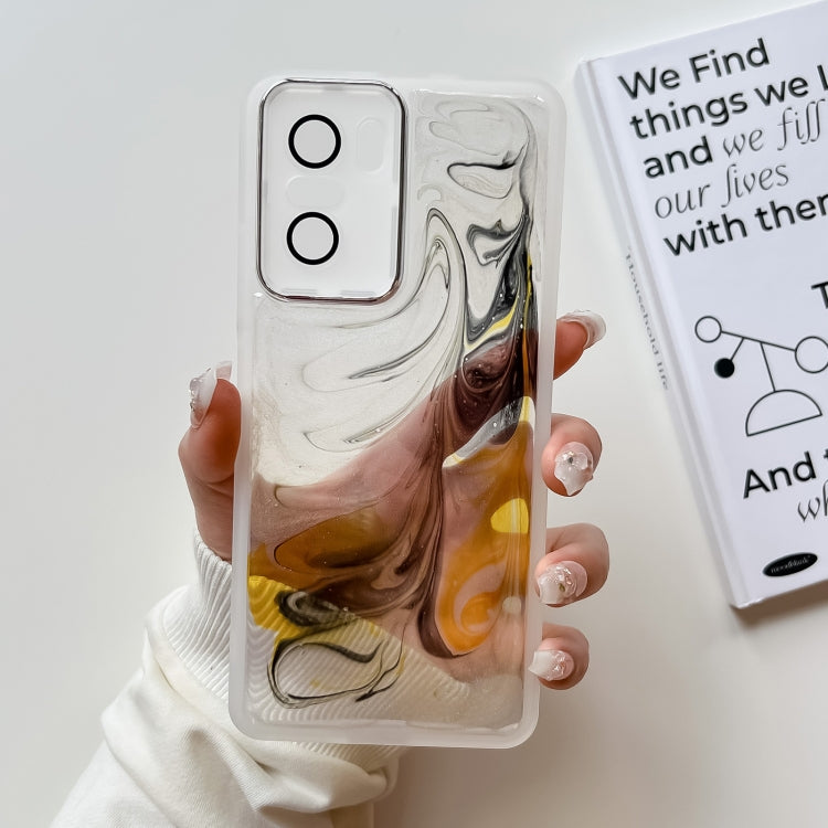 Oil Painting Electroplating TPU Phone Case, For Xiaomi Redmi K60, For Xiaomi Redmi K50, For Xiaomi Redmi K50 Ultra, For Xiaomi Redmi K40, For Xiaomi Redmi K40 Pro, For Xiaomi Redmi K40 Gaming