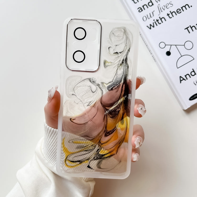 Oil Painting Electroplating TPU Phone Case, For Xiaomi Redmi K60, For Xiaomi Redmi K50, For Xiaomi Redmi K50 Ultra, For Xiaomi Redmi K40, For Xiaomi Redmi K40 Pro, For Xiaomi Redmi K40 Gaming