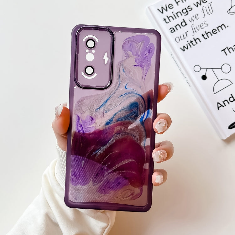 Oil Painting Electroplating TPU Phone Case, For Xiaomi Redmi K60, For Xiaomi Redmi K50, For Xiaomi Redmi K50 Ultra, For Xiaomi Redmi K40, For Xiaomi Redmi K40 Pro, For Xiaomi Redmi K40 Gaming