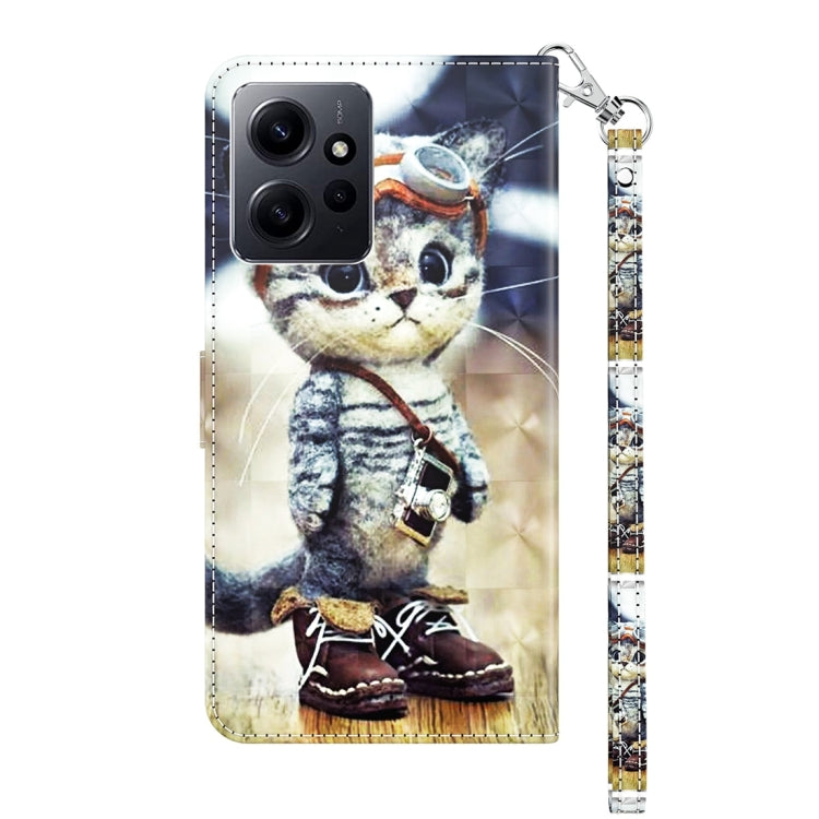 3D Painted Pattern Leather Phone Case, For Xiaomi Redmi Note  12 Pro+ 5G Global, For Xiaomi 12 Pro, For Xiaomi 12, For Xiaomi Redmi Note 10 Pro