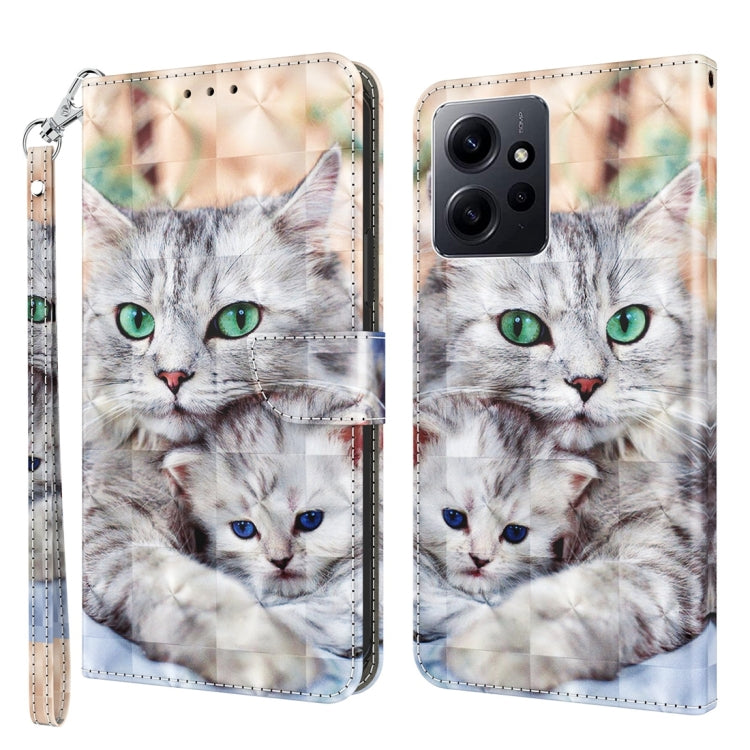 3D Painted Pattern Leather Phone Case, For Xiaomi Redmi Note  12 Pro+ 5G Global, For Xiaomi 12 Pro, For Xiaomi 12, For Xiaomi Redmi Note 10 Pro