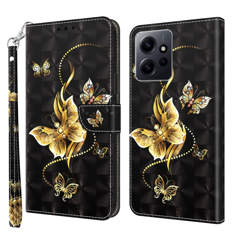 3D Painted Pattern Leather Phone Case, For Xiaomi Redmi Note  12 Pro+ 5G Global, For Xiaomi 12 Pro, For Xiaomi 12, For Xiaomi Redmi Note 10 Pro