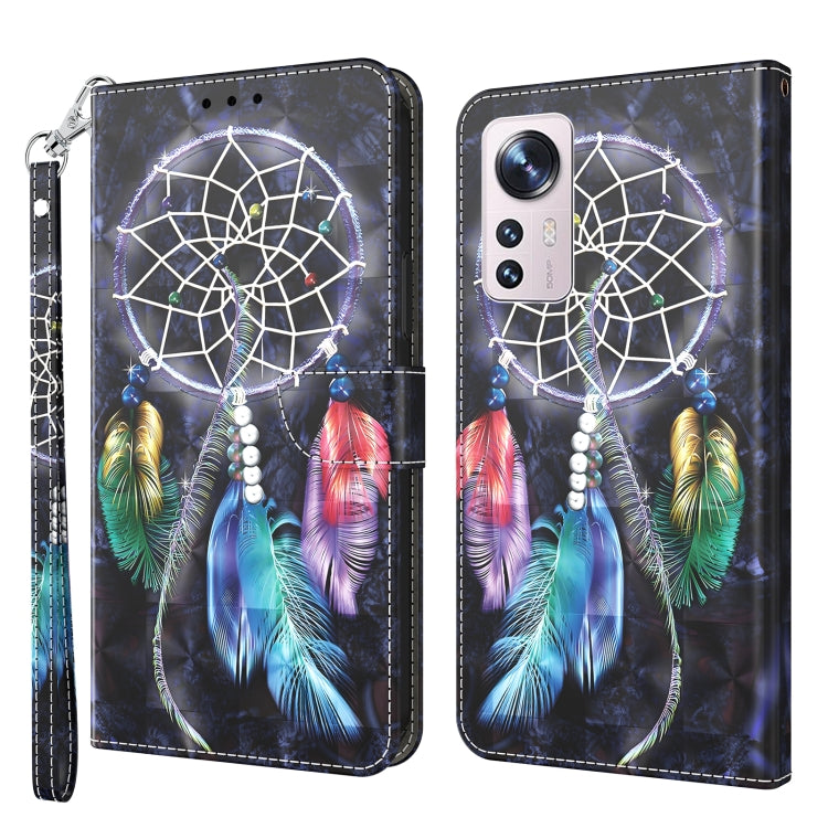 3D Painted Pattern Leather Phone Case, For Xiaomi Redmi Note  12 Pro+ 5G Global, For Xiaomi 12 Pro, For Xiaomi 12, For Xiaomi Redmi Note 10 Pro