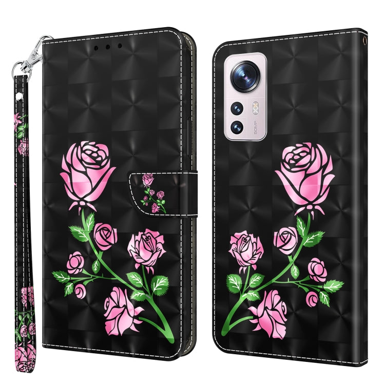 3D Painted Pattern Leather Phone Case, For Xiaomi Redmi Note  12 Pro+ 5G Global, For Xiaomi 12 Pro, For Xiaomi 12, For Xiaomi Redmi Note 10 Pro