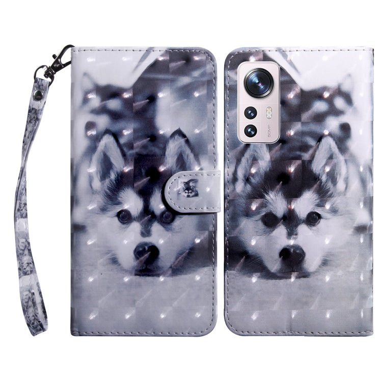 3D Painted Pattern Leather Phone Case, For Xiaomi Redmi Note  12 Pro+ 5G Global, For Xiaomi 12 Pro, For Xiaomi 12, For Xiaomi Redmi Note 10 Pro