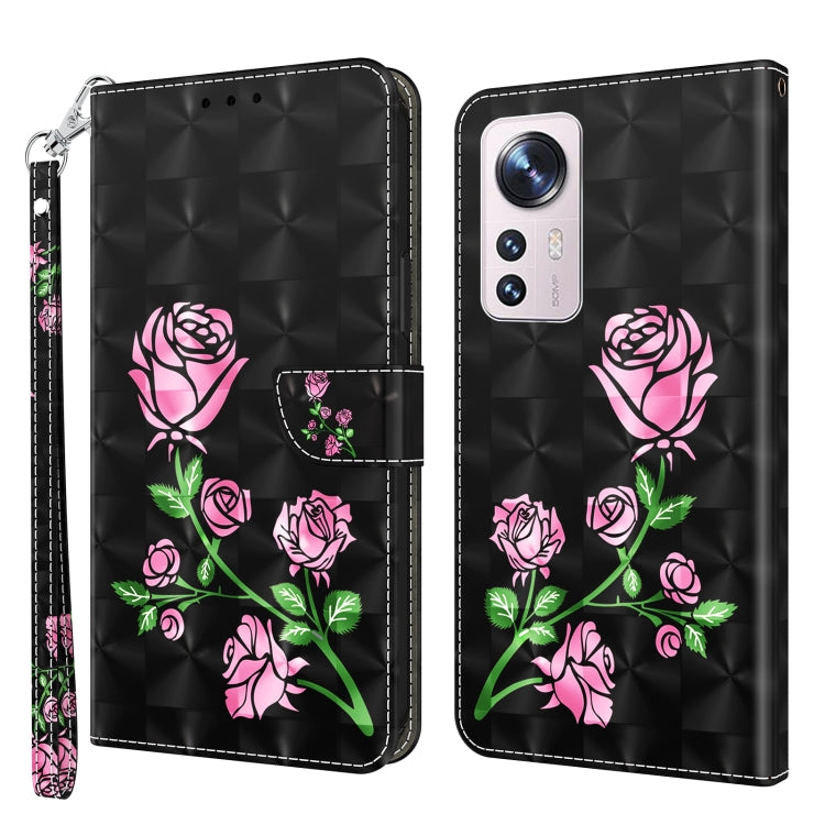 3D Painted Pattern Leather Phone Case, For Xiaomi Redmi Note  12 Pro+ 5G Global, For Xiaomi 12 Pro, For Xiaomi 12, For Xiaomi Redmi Note 10 Pro