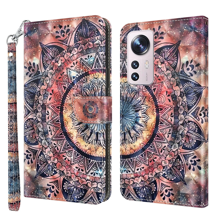 3D Painted Pattern Leather Phone Case, For Xiaomi Redmi Note  12 Pro+ 5G Global, For Xiaomi 12 Pro, For Xiaomi 12, For Xiaomi Redmi Note 10 Pro