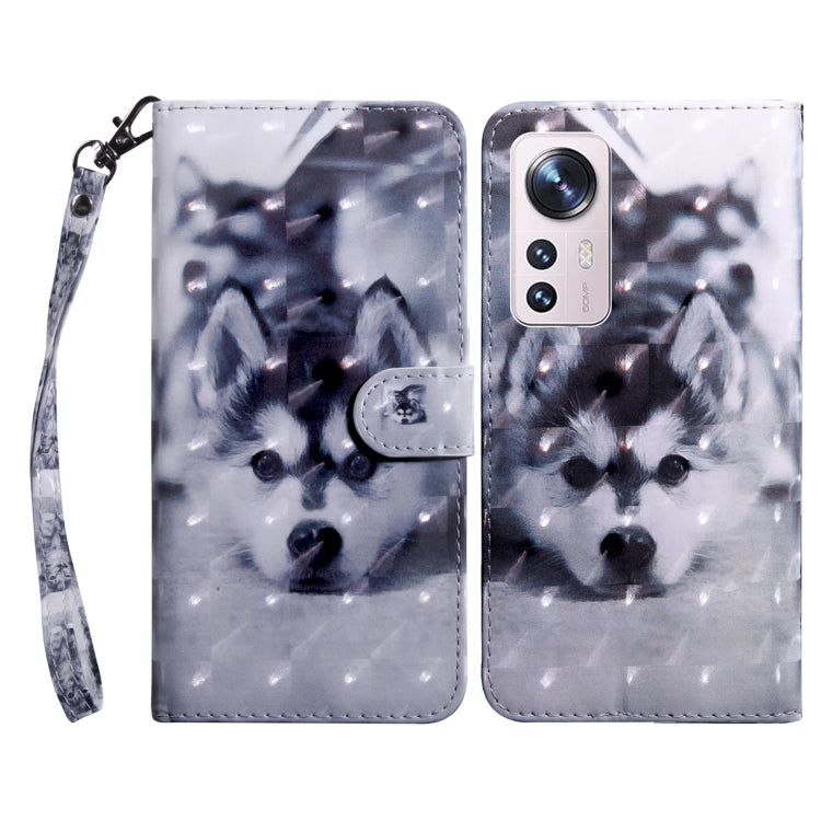 3D Painted Pattern Leather Phone Case, For Xiaomi Redmi Note  12 Pro+ 5G Global, For Xiaomi 12 Pro, For Xiaomi 12, For Xiaomi Redmi Note 10 Pro