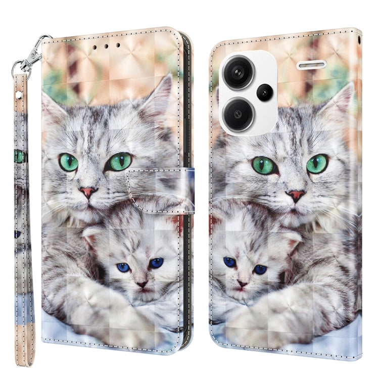 3D Painted Pattern Leather Phone Case, For Xiaomi Redmi Note 13 Pro+, For Xiaomi Redmi Note 13 Pro 5G, For Xiaomi 13T Pro, For Xiaomi 13 Ultra