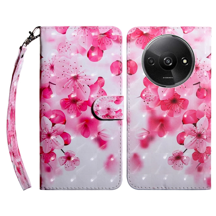 3D Painted Pattern Leather Phone Case, For Xiaomi Redmi A3, For Xiaomi Redmi Note 13 4G, For Xiaomi Redmi Note 13 5G, For Xiaomi Redmi 13C