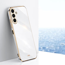Load image into Gallery viewer, XINLI Straight Edge 6D Electroplate TPU Phone Case, For Samsung Galaxy A05, For Samsung Galaxy A05s, For Samsung Galaxy M34 5G, For Samsung Galaxy A25 5G, For Samsung Galaxy S23 FE 5G, For Samsung Galaxy M54 5G