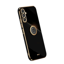 Load image into Gallery viewer, XINLI Straight Edge 6D Electroplate TPU Phone Case with Ring Holder, For Samsung Galaxy A05, For Samsung Galaxy A05s, For Samsung Galaxy M34 5G, For Samsung Galaxy A25 5G, For Samsung Galaxy S23 FE 5G, For Samsung Galaxy M54 5G