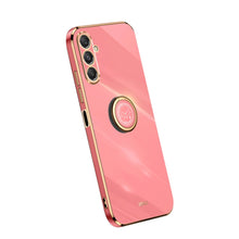 Load image into Gallery viewer, XINLI Straight Edge 6D Electroplate TPU Phone Case with Ring Holder, For Samsung Galaxy A05, For Samsung Galaxy A05s, For Samsung Galaxy M34 5G, For Samsung Galaxy A25 5G, For Samsung Galaxy S23 FE 5G, For Samsung Galaxy M54 5G