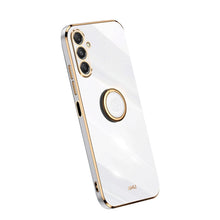 Load image into Gallery viewer, XINLI Straight Edge 6D Electroplate TPU Phone Case with Ring Holder, For Samsung Galaxy A05, For Samsung Galaxy A05s, For Samsung Galaxy M34 5G, For Samsung Galaxy A25 5G, For Samsung Galaxy S23 FE 5G, For Samsung Galaxy M54 5G