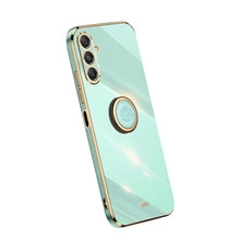 Load image into Gallery viewer, XINLI Straight Edge 6D Electroplate TPU Phone Case with Ring Holder, For Samsung Galaxy A05, For Samsung Galaxy A05s, For Samsung Galaxy M34 5G, For Samsung Galaxy A25 5G, For Samsung Galaxy S23 FE 5G, For Samsung Galaxy M54 5G