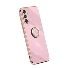 Load image into Gallery viewer, XINLI Straight Edge 6D Electroplate TPU Phone Case with Ring Holder, For Samsung Galaxy A05, For Samsung Galaxy A05s, For Samsung Galaxy M34 5G, For Samsung Galaxy A25 5G, For Samsung Galaxy S23 FE 5G, For Samsung Galaxy M54 5G