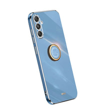 Load image into Gallery viewer, XINLI Straight Edge 6D Electroplate TPU Phone Case with Ring Holder, For Samsung Galaxy A05, For Samsung Galaxy A05s, For Samsung Galaxy M34 5G, For Samsung Galaxy A25 5G, For Samsung Galaxy S23 FE 5G, For Samsung Galaxy M54 5G