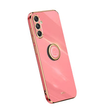 Load image into Gallery viewer, XINLI Straight Edge 6D Electroplate TPU Phone Case with Ring Holder, For Samsung Galaxy A05, For Samsung Galaxy A05s, For Samsung Galaxy M34 5G, For Samsung Galaxy A25 5G, For Samsung Galaxy S23 FE 5G, For Samsung Galaxy M54 5G