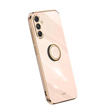 Load image into Gallery viewer, XINLI Straight Edge 6D Electroplate TPU Phone Case with Ring Holder, For Samsung Galaxy A05, For Samsung Galaxy A05s, For Samsung Galaxy M34 5G, For Samsung Galaxy A25 5G, For Samsung Galaxy S23 FE 5G, For Samsung Galaxy M54 5G