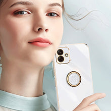 Load image into Gallery viewer, XINLI Straight Edge 6D Electroplate TPU Phone Case with Ring Holder, For Samsung Galaxy A05, For Samsung Galaxy A05s, For Samsung Galaxy M34 5G, For Samsung Galaxy A25 5G, For Samsung Galaxy S23 FE 5G, For Samsung Galaxy M54 5G