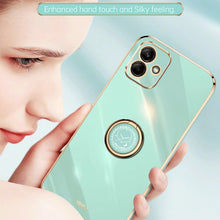 Load image into Gallery viewer, XINLI Straight Edge 6D Electroplate TPU Phone Case with Ring Holder, For Samsung Galaxy A05, For Samsung Galaxy A05s, For Samsung Galaxy M34 5G, For Samsung Galaxy A25 5G, For Samsung Galaxy S23 FE 5G, For Samsung Galaxy M54 5G