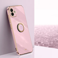 Load image into Gallery viewer, XINLI Straight Edge 6D Electroplate TPU Phone Case with Ring Holder, For Samsung Galaxy A05, For Samsung Galaxy A05s, For Samsung Galaxy M34 5G, For Samsung Galaxy A25 5G, For Samsung Galaxy S23 FE 5G, For Samsung Galaxy M54 5G