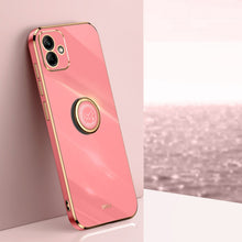 Load image into Gallery viewer, XINLI Straight Edge 6D Electroplate TPU Phone Case with Ring Holder, For Samsung Galaxy A05, For Samsung Galaxy A05s, For Samsung Galaxy M34 5G, For Samsung Galaxy A25 5G, For Samsung Galaxy S23 FE 5G, For Samsung Galaxy M54 5G