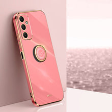 Load image into Gallery viewer, XINLI Straight Edge 6D Electroplate TPU Phone Case with Ring Holder, For Samsung Galaxy A05, For Samsung Galaxy A05s, For Samsung Galaxy M34 5G, For Samsung Galaxy A25 5G, For Samsung Galaxy S23 FE 5G, For Samsung Galaxy M54 5G