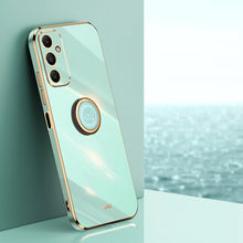 Load image into Gallery viewer, XINLI Straight Edge 6D Electroplate TPU Phone Case with Ring Holder, For Samsung Galaxy A05, For Samsung Galaxy A05s, For Samsung Galaxy M34 5G, For Samsung Galaxy A25 5G, For Samsung Galaxy S23 FE 5G, For Samsung Galaxy M54 5G