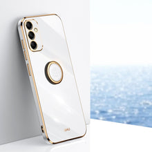 Load image into Gallery viewer, XINLI Straight Edge 6D Electroplate TPU Phone Case with Ring Holder