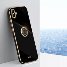Load image into Gallery viewer, XINLI Straight Edge 6D Electroplate TPU Phone Case with Ring Holder