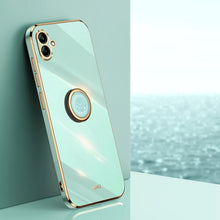 Load image into Gallery viewer, XINLI Straight Edge 6D Electroplate TPU Phone Case with Ring Holder