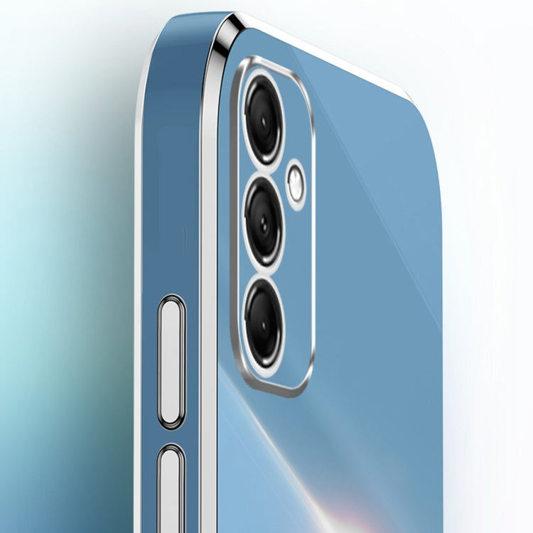 XINLI Straight Edge 6D Electroplate TPU Phone Case with Ring Holder