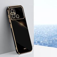Load image into Gallery viewer, XINLI Straight Edge 6D Electroplate TPU Phone Case, For Xiaomi Redmi Note 12 Pro 4G, For Xiaomi Redmi Note 12 Turbo, For Xiaomi Civi 3 5G, For Xiaomi Poco C55 4G, For Xiaomi Redmi Note 12 5G Global
