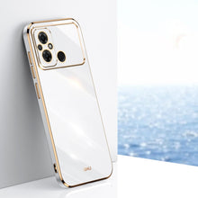 Load image into Gallery viewer, XINLI Straight Edge 6D Electroplate TPU Phone Case, For Xiaomi Redmi Note 12 Pro 4G, For Xiaomi Redmi Note 12 Turbo, For Xiaomi Civi 3 5G, For Xiaomi Poco C55 4G, For Xiaomi Redmi Note 12 5G Global